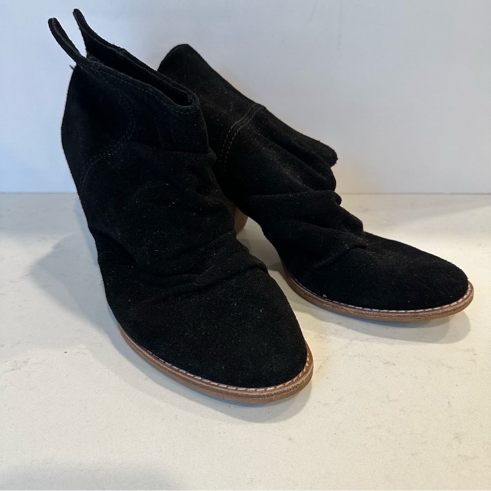 Splendid Black Suede Ankle Boots
